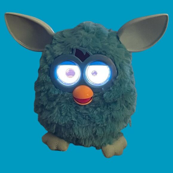 2012 Furby Boom Blue Teal Hasbro Interactive Talking Toy Tested & Working - Picture 9 of 13
